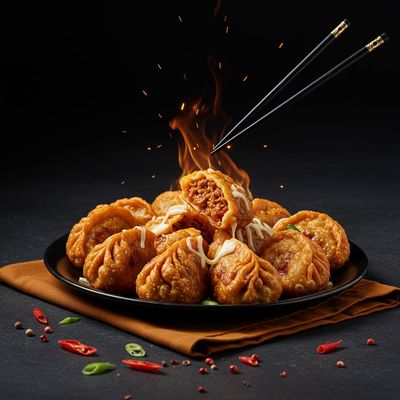 Mutton Fire Cheese Momos